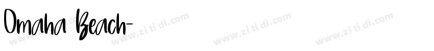 Omaha Beach字体转换